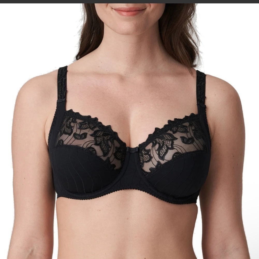 Primadonna Full Figure Black Lace Bra